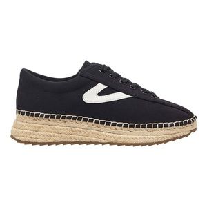 Tretorn Nave Lace Up Canvas Espadrille Jute Sneaker